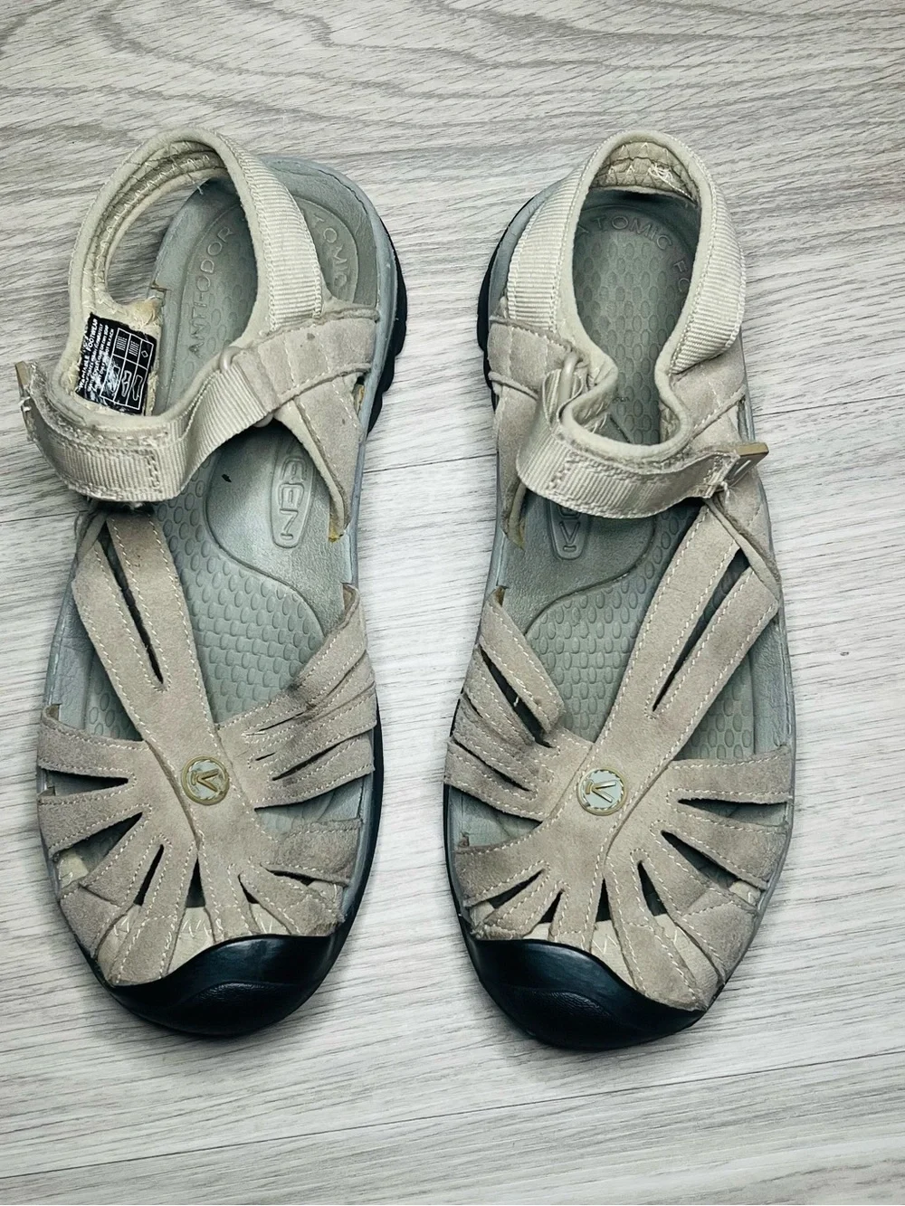 Keen Rose Sandals Women's Sz 8 Gray Gargoyle Raven Outdoor Hiking Waterproof